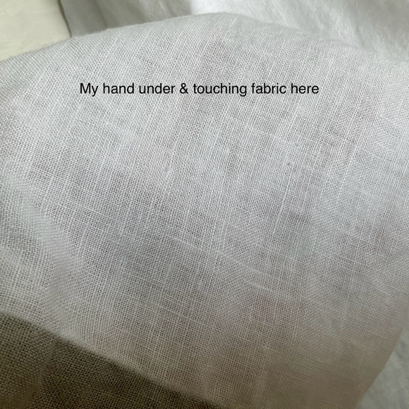 Voluminous Linen Maxi Dress White/Grey Colour Block Sundress Made in EU Size XL - Picture 16 of 16